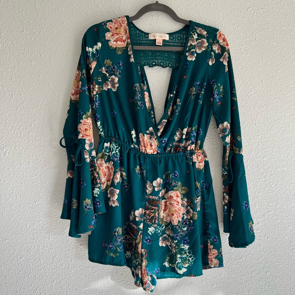 Band of Gypsies Floral Romper